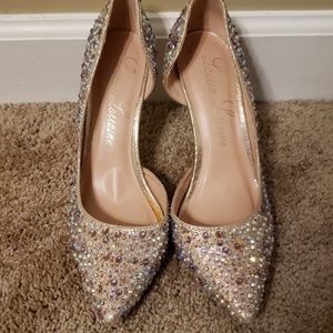 Rhinestone heels